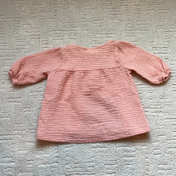 Rabbit + Bear peach baby top - Picture 3 of 8